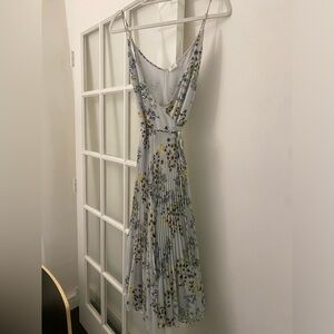 Aritzia Wilfred Pleated Wrap Dress.